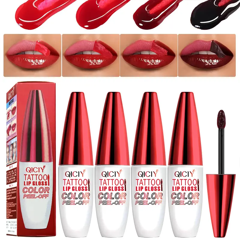 Tear lipstick, Korean lip gloss, natural moisturizing, not easy to fall out, multi-purpose lip and cheek tones, non-stick cup, lightweight, Valentine's Day color bright moisturizing makeup matte lip glaze moisturizing moisturizing Lip Care