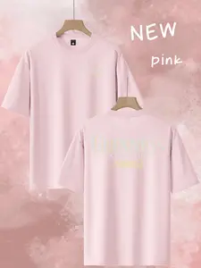 Men's Trendy Loose Fit Round Neck Short Sleeve T-Shirt, Printed Design, Guinness Beer Print, Casual Style, Perfect Gift