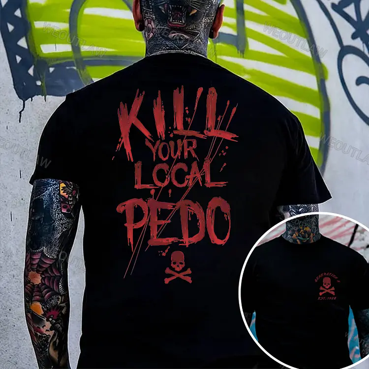 Bold Red Letter White Shirt