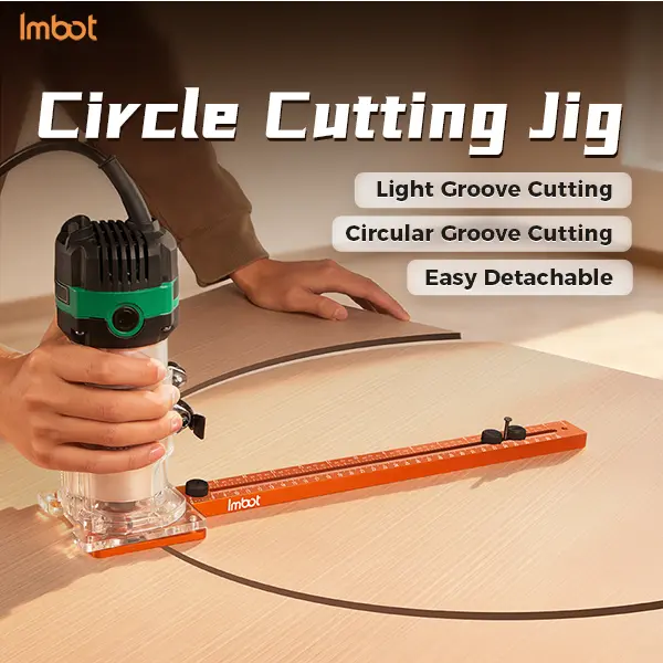 IMBOT Precision Station A 4-in-1 integrated routing system for circles, hardware, grooves, and guide work. Made with aerospace-grade aluminum and laser-etched scales to ensure consistent precision. Engineered for the serious workshop.