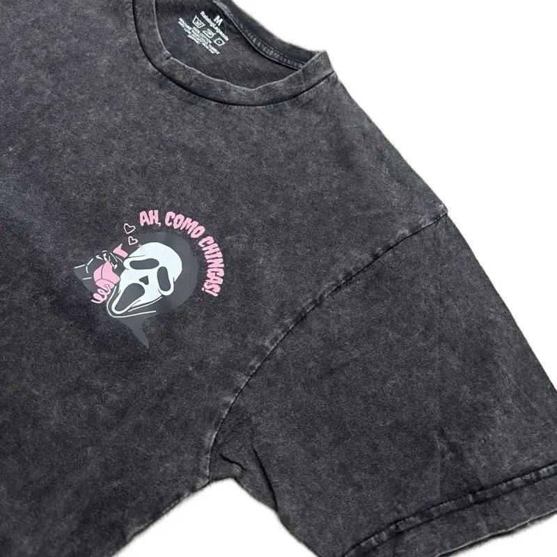 Cómo Chingas Acid wash shirt unisex graphic shirt