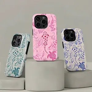 Marine Animal Whale Shark Protective Case Coral Reef Whale Shark Film Cover 2-In-1 Phone Case - Suitable for a variety of iPhone models, from Iphone 17 series to Iphone 11 series, and Iphone x series