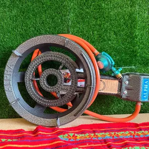 Burner Low Pressure Camping, BBQ, Hose and Regulator.