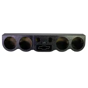 SS-ROOFPANEL 4x6.7 – Universal 38" Sound Bar Pod for 4x 6.7" Midrange & 2x 2" Tweeters – Classic Black with Chevy Logo