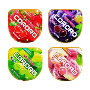 UHA Japanese CORORO Fruit Juice Gummies - Strawberry, Peach, Shine Muscat & Kyoho Grape - 4 Flavor Combo Pack (176g)