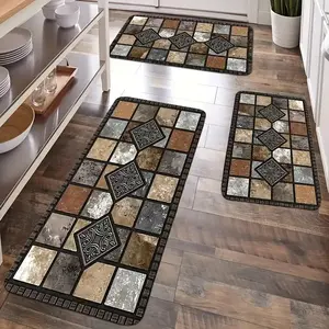 Flannel Non-Slip Multi-Size Doormat - Festive Look Christmas/Halloween Witch Themed, Machine Washable, Quick Drying, Ultra Comfortable, Indoor/Outdoor Entryway Decor for Home, Kitchen, Bathroom
