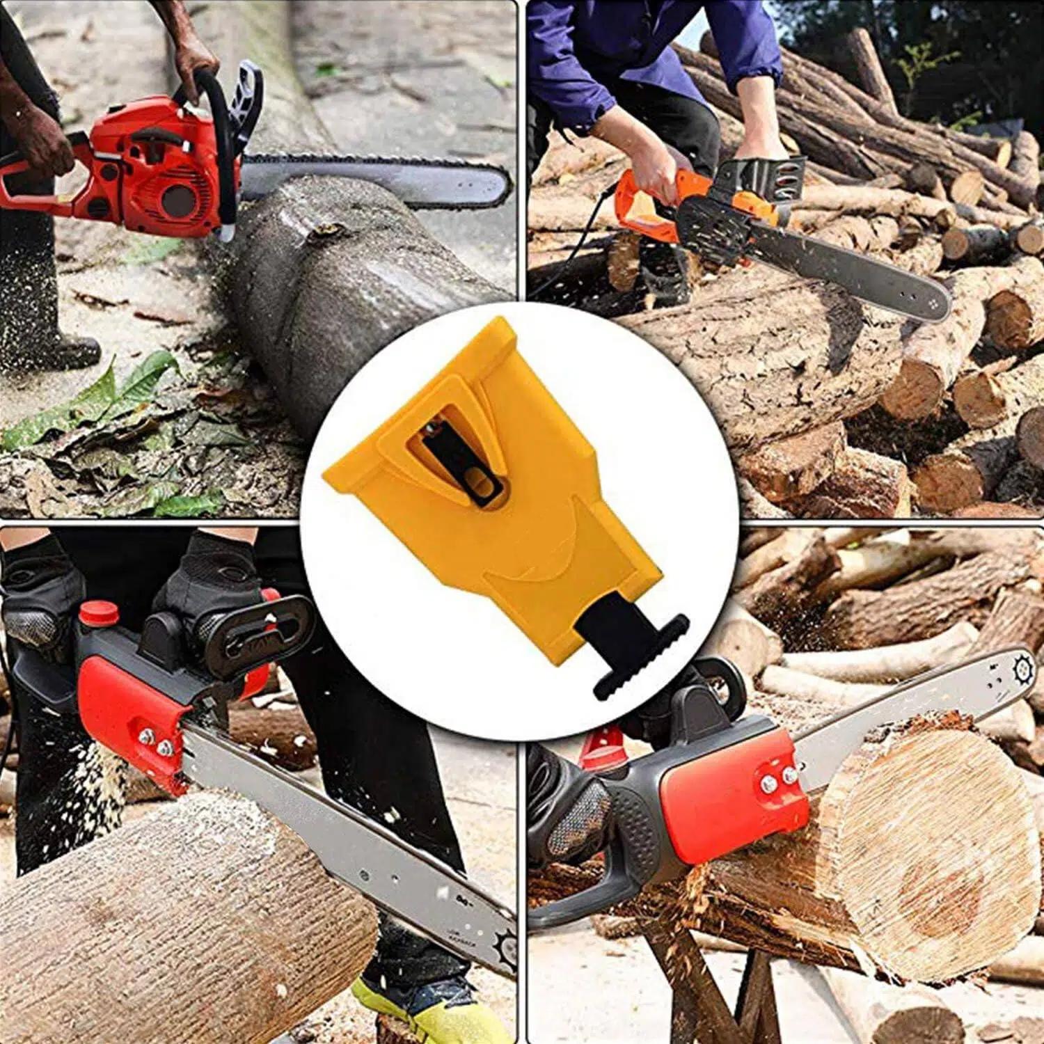 Portable Teeth Chainsaw Sharpener, Proprietary Bar-Mount Chain Saw Fast Sharpening Tool, Fit for 14/16/18/20 Inches Two Holes Chain Saw Bar Portable Teeth Chainsaw Sharpener, Proprietary Bar-Mount Chain Saw Fast Sharpening Tool, Fit for 14/16/18/20 Inches Two Holes Chain Saw Bar