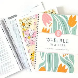 The Study the Bible for 1 year - 52 Week BibleJournal, Bible Study Book,Personal OrganizerOffice Stationery & Supplies, Christmas Gift for Women &Men Yearlong Spiritual spiritual journey gift workbook