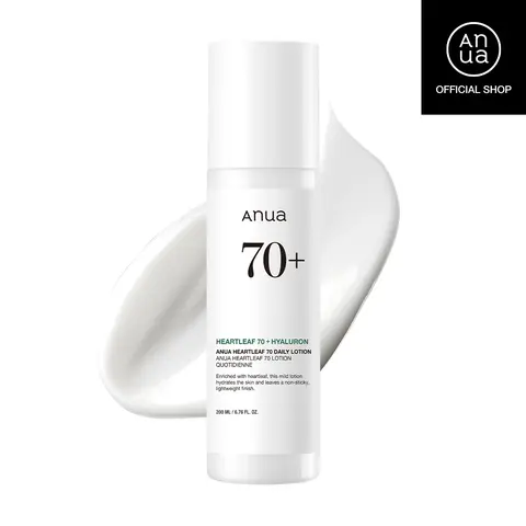 [Anua] Heartleaf 70 Daily Lotion 6.76 fl.oz. (200ml) ｜Oily-skin moisturizers, Comfort & Hydrate Moisturizer, Korean skin care
