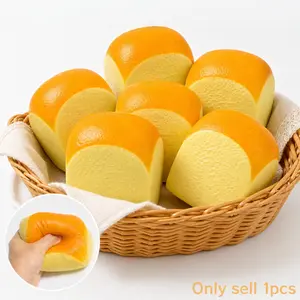 Bread Squeeze Squishy Toy - Slow Rising PU Material Stress Ball Fidget Toy for Office, Party Favors & Anxiety Relief