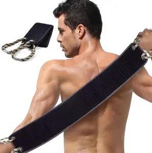 Black-Friday-Deals - Exfoliating Towel with Handle, Exfoliating Body Scrubber, 37 Inches Exfoliating Back Scrub, Deep Cleaning, Back Scrubber Washer, Back Scrubber Washer for Men and Women,Cyan