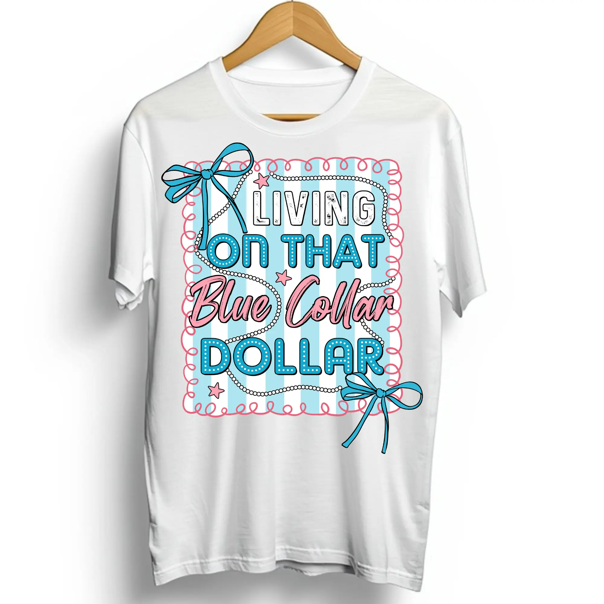"Preppy Bows Theme DTF Direct-To-Film Direct Apply Graphic Transfer - 10.50\" Adult L/XL, 4\" Pocket, 5\" Onesie, 6.5\" Toddler T-Shirt DIY Craft Supplies for Classic Touch Enthusiasts"