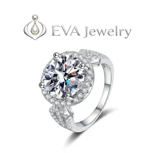 [EVA Jewelry] 925 Sterling Silver Synthetic Moissanite Ring