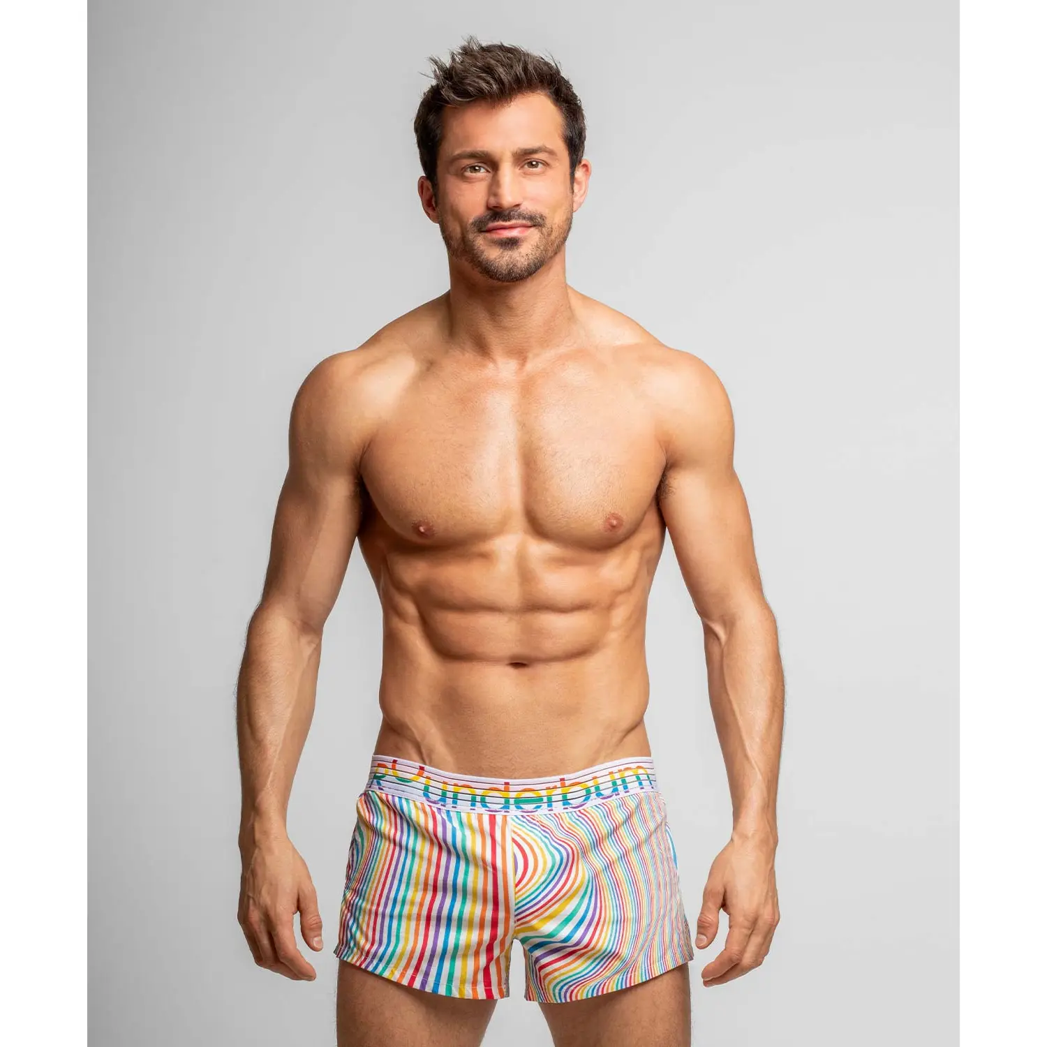 Rounderbum WAVEFORM PRIDE Lift Boxer Men's Butt Lifting Cotton Underwear S-XL