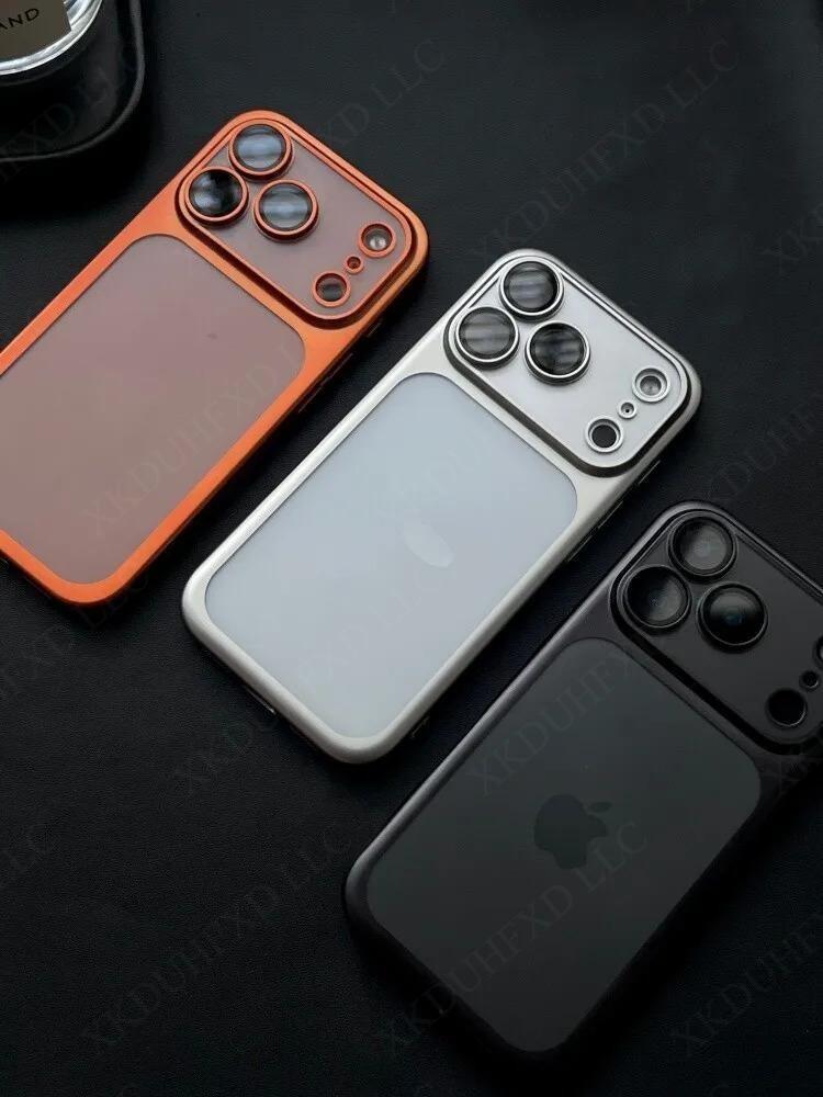 UV Coating Nano Matte Translucent Hard PC Case for iPhone 17 Air 16 pro max cases 15 13 12 11 Pro Max Ultra Thin Plating Frosted Bumper Cover