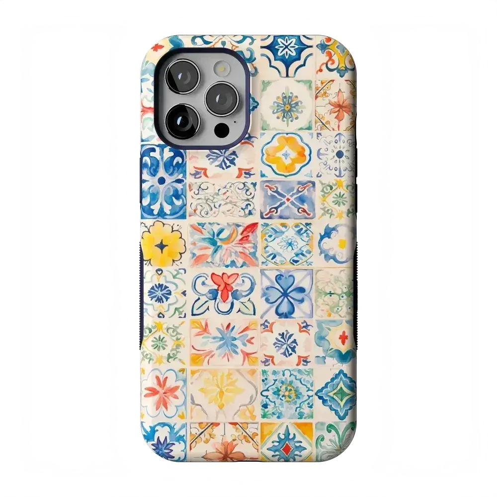 Casely iPhone 12 Pro Max Case | Dolce Vita | Tuscan Tiles | Bold Protective Design | Compatible with MagSafe