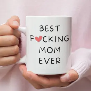 Best Mom Mug Funny Mothers Day Gift Funny Mom Mug Funny Gift for Mom Mothers Day Mug from Daughter Unique Mothers Day Gift Mom Birthday Gift, Funny Ceramic Coffee Cup, Sarcastic Humor Drinkware