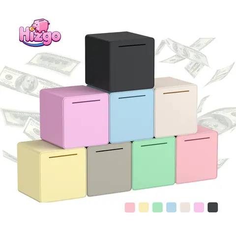 Hizgo 6" Large Assembly Piggy Bank, Suitable for Adults and Kids, Must Break to Open Unopenable Money Saving Box, 2025 Newest Cash Saving Bank, Perfect Holiday Gift & Saving Essential, Available in Multiple Colors