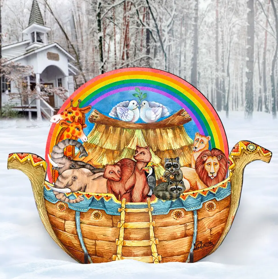 Noah's Ark Nativity Outdoor Decor by G. DeBrekht - Nativity Holiday Decor - 8114050F
