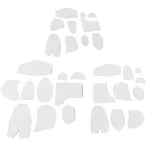 Memory Bear Template Ruler Set, 30 Pack Acrylic Memory Bear Sewing Patterns Template, Preserving Memories, for Beginner Home Sewing Art Nursery Craft