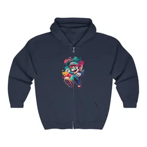 Smooth Cut Unisex Heavy Blend™ Full Zip Hooded Sweatshirt Classic Fabric