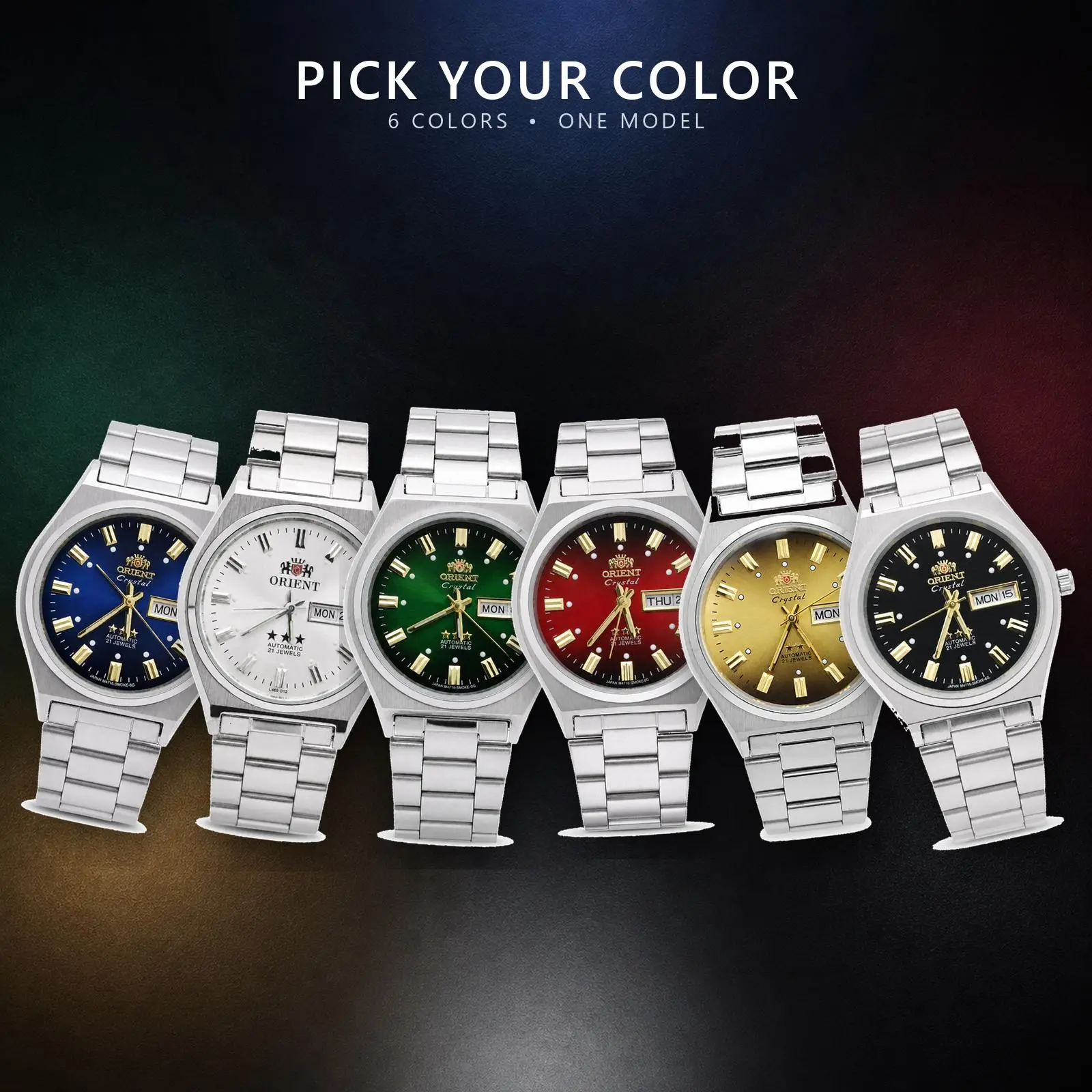 Orient Men’s Retro Quartz Watch, Stainless Steel Bracelet, Day-Date Display, Multiple Dial Colors, Classic Analog Wristwatch, Vintage Business Dress Style for Daily Wear, Office, Casual and Formal Occasions, Gifts for Men Vintage Watch Dual Time Wristwatc