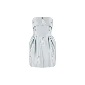 The Embellished Portofino Mini Dress in Italian Riviera