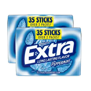 Extra Peppermint Sugarfree Chewing Gum Bulk Pack, 35 Count (2 Pack), Low Calorie