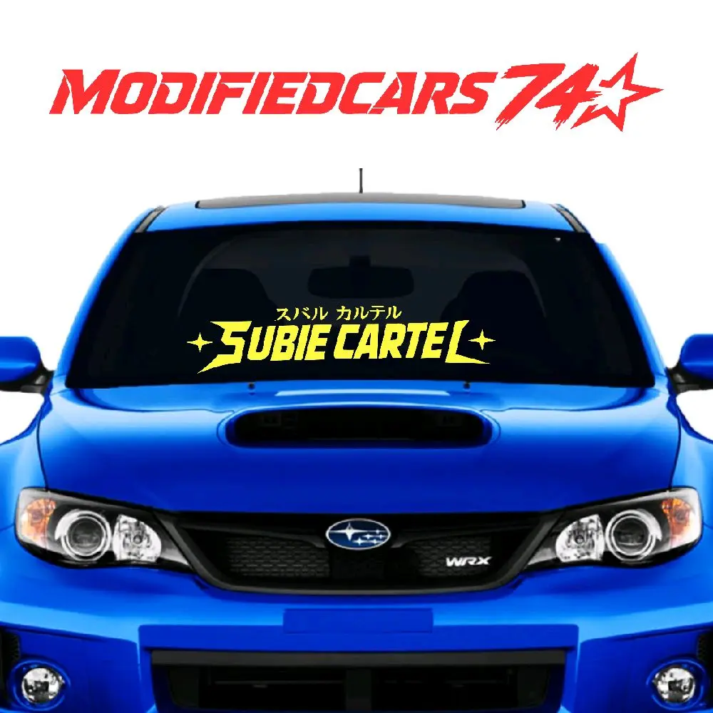 Subie Cartel  Windshield Decal- Vehicle Decorative | JDM Window Vinyl banner |25"
