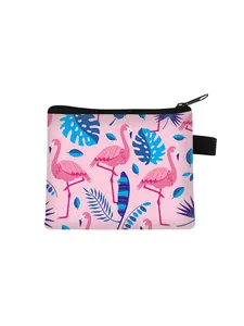 Women's Fashion Wallet with Flamingo Print, Portable Coin Purse for Daily Use, Perfect Gift for Friends, Casual Style, All Seasons
