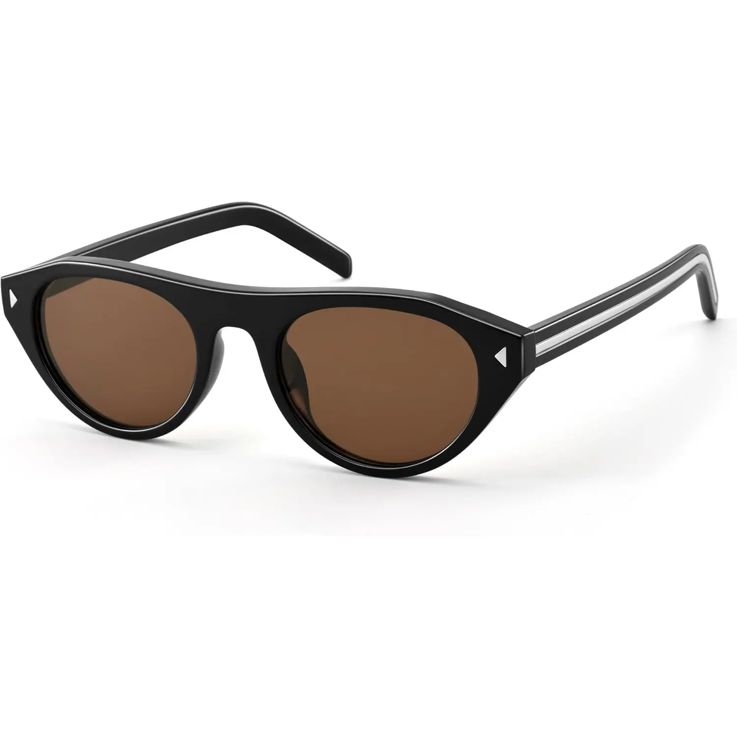 Pro Acme Women's Full Rim Retro Cat Eye Sunglasses - UV400 Protection, Small Oval Vintage Style