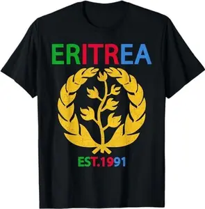 Eritrea Independence Day Love Eritrea Eritrean Flag & Map T-Shirt