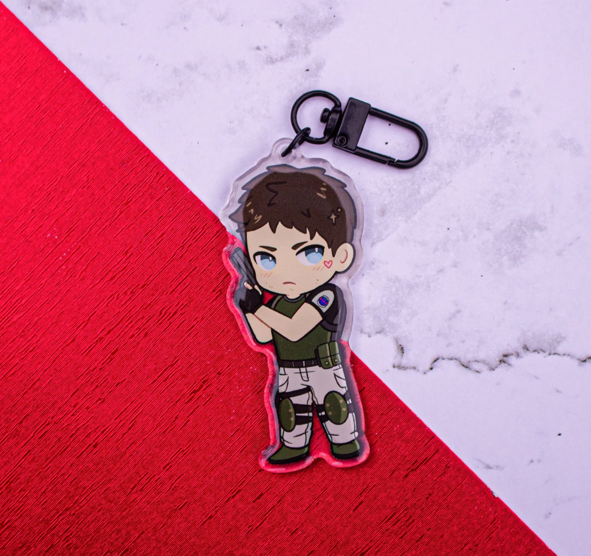 Resident Evil Acrylic Keychains, Leon Kenned, Jill Valentine Resident Evil Acrylic Keychains, Leon Kenned, Jill Valentine