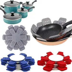 12-Piece Snowflake-Shaped Thick Felt Pot Holders Set, Table Mats, Insulation Pads, Heat Resistant, Three Colors, Soft Cushions