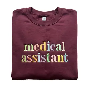 Embroidered  Pastel Colors Career Sweatshirt , Graduation Gift, Graduation Shirt, Career sweatshirt, Nurse sweatshirt