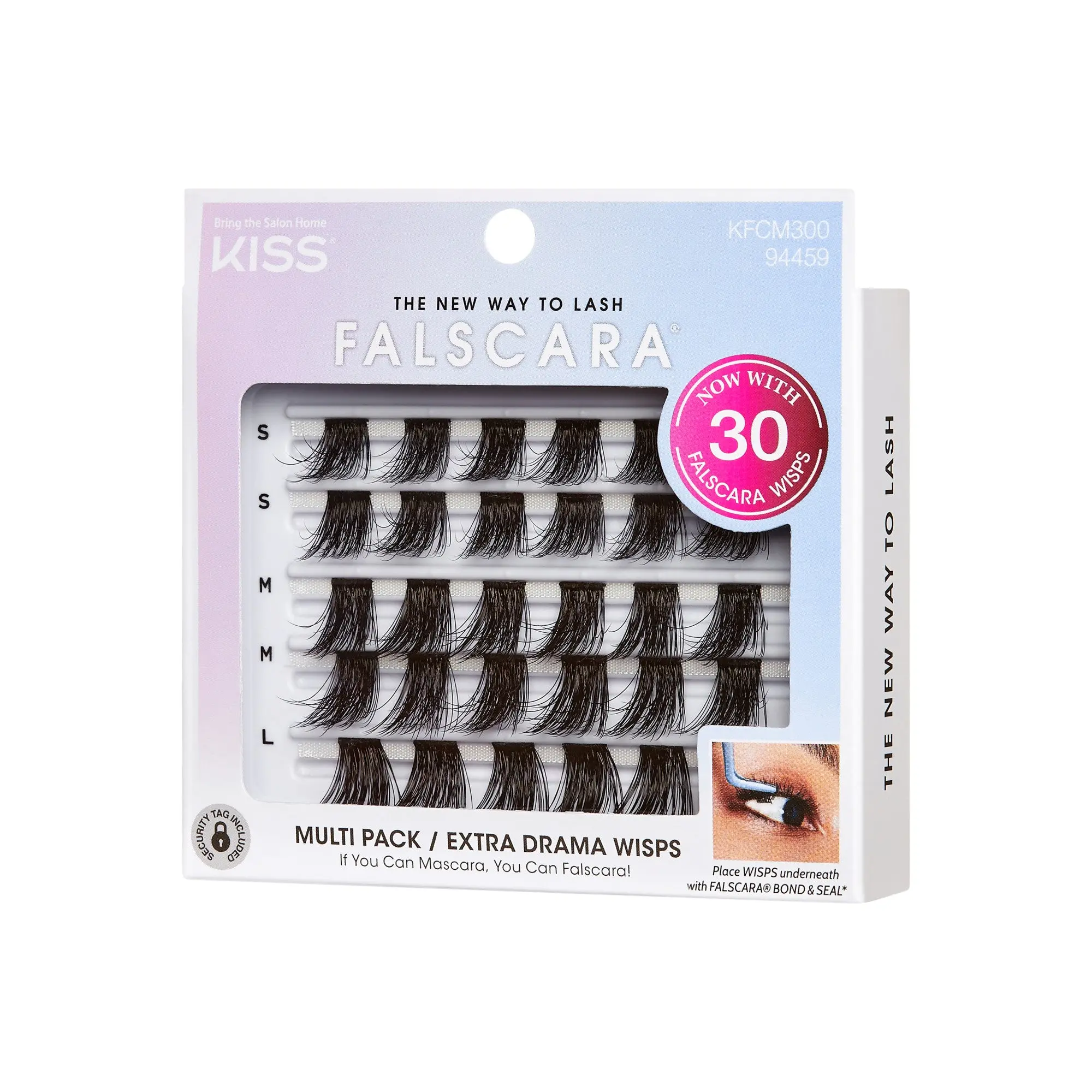 Falscara Wisps Multipack - Extra Drama Volume | DIY False Lash Extensions, Ultra Glam, Cluster Lash, Wispy Lashes, 30 Wisps, 18mm-20mm Falscara Wisps Multipack - Extra Drama Volume | DIY False Lash Extensions, Ultra Glam, Cluster Lash, Wispy Lashes, 30 Wisps, 18mm-20mm