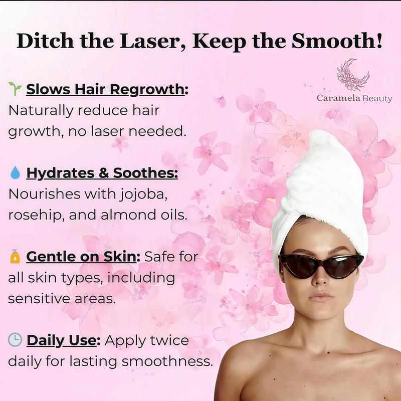 3 Pack-Caramela Beauty CyperusRotundusOilforNaturalPermanent Hair Reduction FB Mildand Non-irritatingBody Care Wax,Moisturizing &SoothingforSkinCareDepilatory, Unisex HairRemovalCreamoil,DailyUseCosmetic Gentle Removal