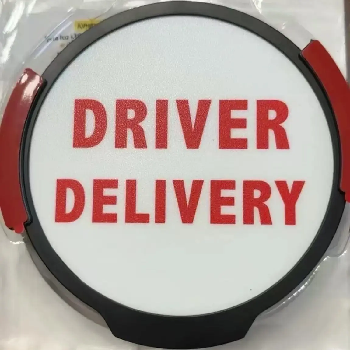 Professional Delivery Driver LED Sign for Car, Bright Customizable Window Light, Energy Efficient Vehicle Accessory
