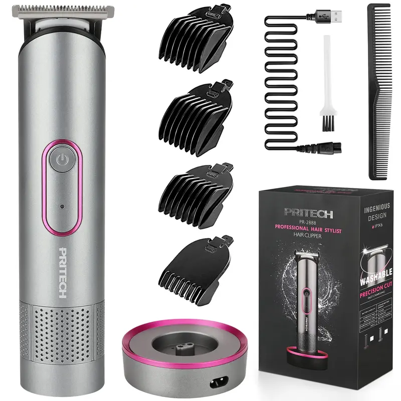 Electric Lady Shavers For Women, Rechargeable All-in-1 Bikini Pubic Hair Trimmer & Facial Hair - View #3