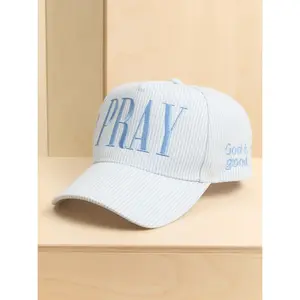 Altar'd State Blue Striped Pray Hat