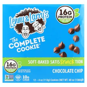 Lenny & Larry's The Complete Cookie®, Chocolate Chip, 12 Cookies, 4 oz (113 g) Each