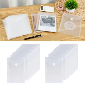 12 Pack Large Clear Die & Stamp Storage Bag Transparent Plastic Folders for Cutting Dies Stencil Embossing Crafts for DIY Scrapbooking Paper Card Craft Organizer Holder