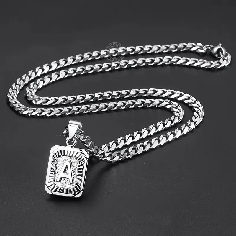 stussy silver alphabet pendant - TikTok Shop
