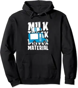 Milk Milkman Dairy Farm - Farmer Cow Farming Milk Truck Pullover Hoodie - Taylorde Shop 57B0BNBSKPYJ