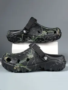 Men's Summer Breathable Open-Toe Sandals, Outdoor Beach Shoes, Anti-Slip Slippers, Anti Slip Clogs, Comfortable Lightweight Footwear for Men