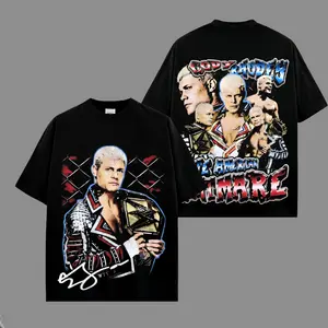 'The American Nightmare' Cody Rhodes v2 WWE Legend Premium Wrestling T Shirt 100% Cotton T-Shirt The Charismatic Army, Team Xtreme Shirt, WWE Fans Shirt, WWE Event Outfit