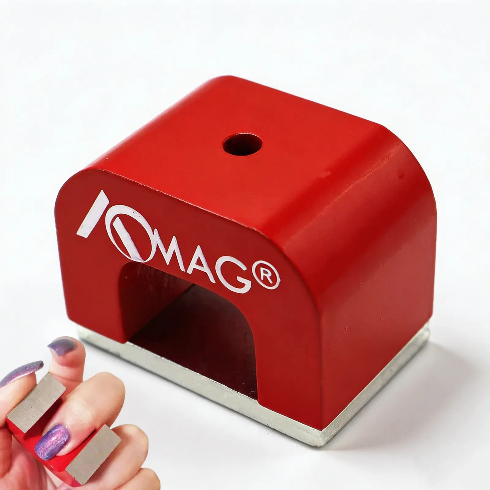 30LB Horseshoe Magnet for Nails, Red Cast Alnico U Horseshoe Magnet | 30LB Super Strong Alnico Magnet for Cat Eye Nail Polish, Nail Art, Science Education, DIY Crafts & Classroom Teaching