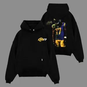 Davante Adams - DA17 For Rams House Fit Cotton Hoodie Sweatshirt T-Shirt (Made In US), The Rams Faithful Fans Outfit, Game Day Outfits, Gift For Football Fans, Football Graphic Hoodie