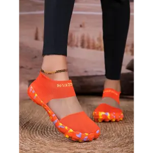 (New)Unisex's Sporty Breathable Mesh Slip on Walking Shoes, Casual Comfortable Lightweight Sock Sneakers,  All-match Slip on Shoes for Daily Wear, Shoes Outdoor