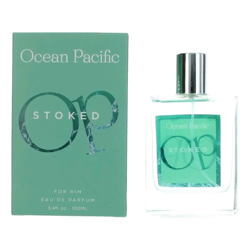 Ocean Pacific Stoked EDP for Men, 3.4 oz Perfume Spray with a Romantic Floral Musk Scent for Daily Wear and Dating, M, Edp Concentration, Romantic Wear